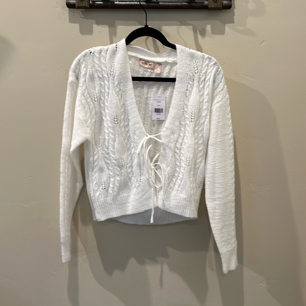 Willow & Root knitted white sweater